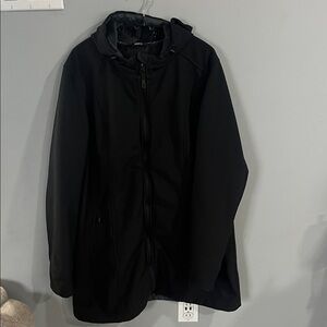 Women's Black Utility Windriver Jacket Fuzzy Lining 2X